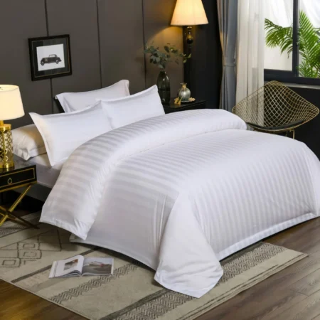 Lenjerie pat damasc 80% bumbac king size