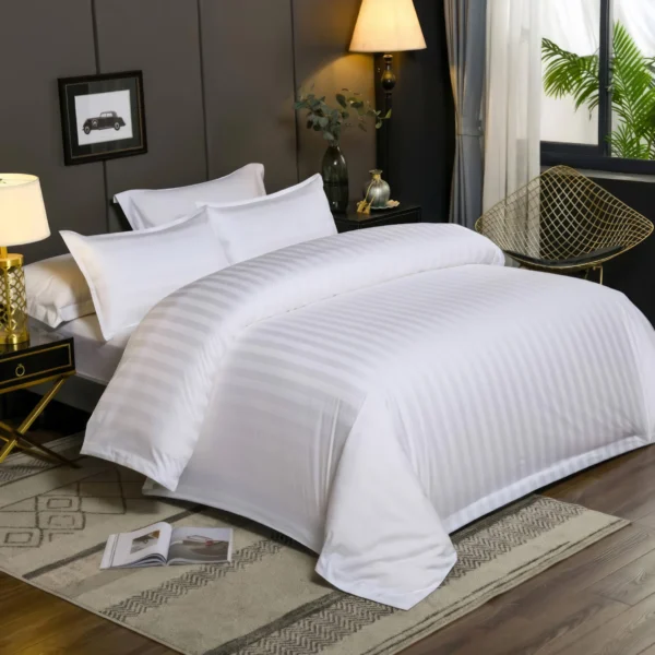 Lenjerie pat damasc 80% bumbac king size