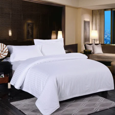 Lenjerie pat damasc-policoton 20% bumbac king size